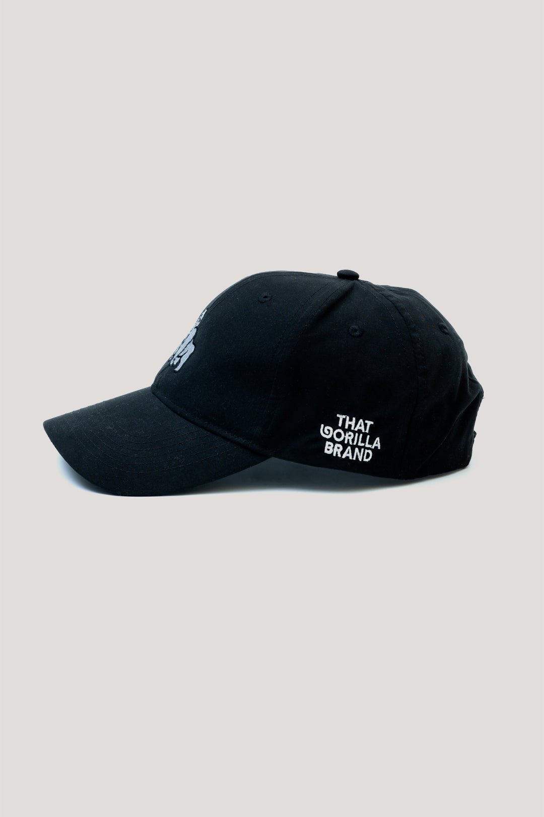 RECYCLED PRO STYLE CAP - BLACK - THAT GORILLA BRAND