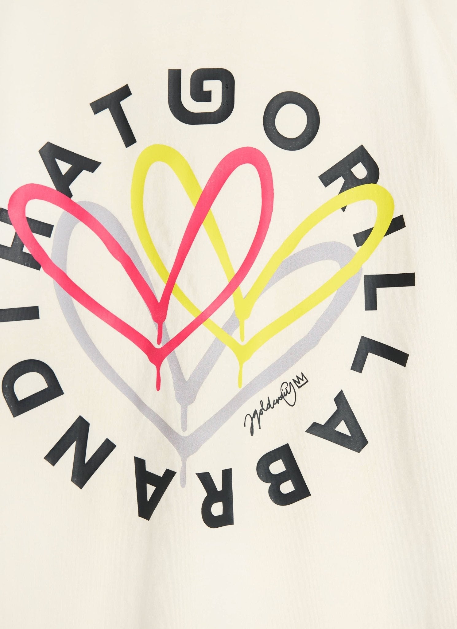 TGB x JAMES GOLDCROWN RAGLAN LONG SLEEVE POCKET T - SHIRT - DUST WHITE - THAT GORILLA BRAND