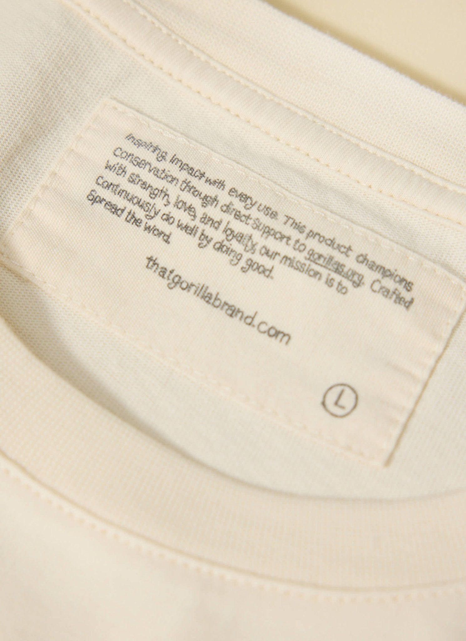 TGB x JAMES GOLDCROWN RAGLAN LONG SLEEVE POCKET T - SHIRT - DUST WHITE - THAT GORILLA BRAND