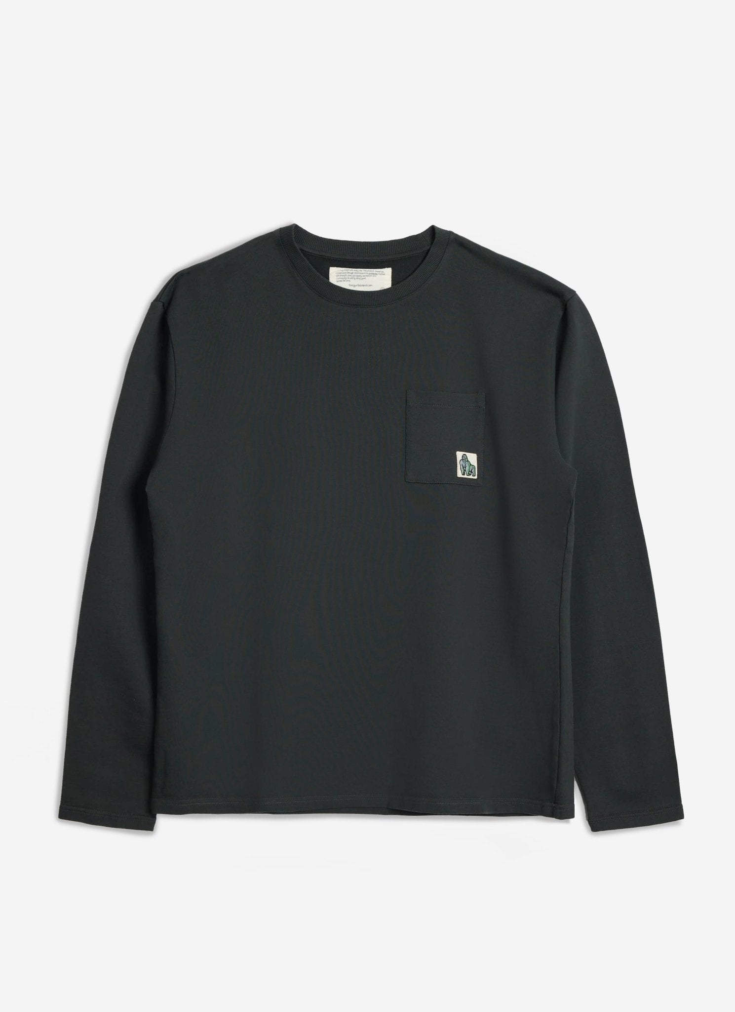 TGB x JAMES GOLDCROWN SET - IN LONG SLEEVE POCKET T - SHIRT - BLACK - THAT GORILLA BRAND
