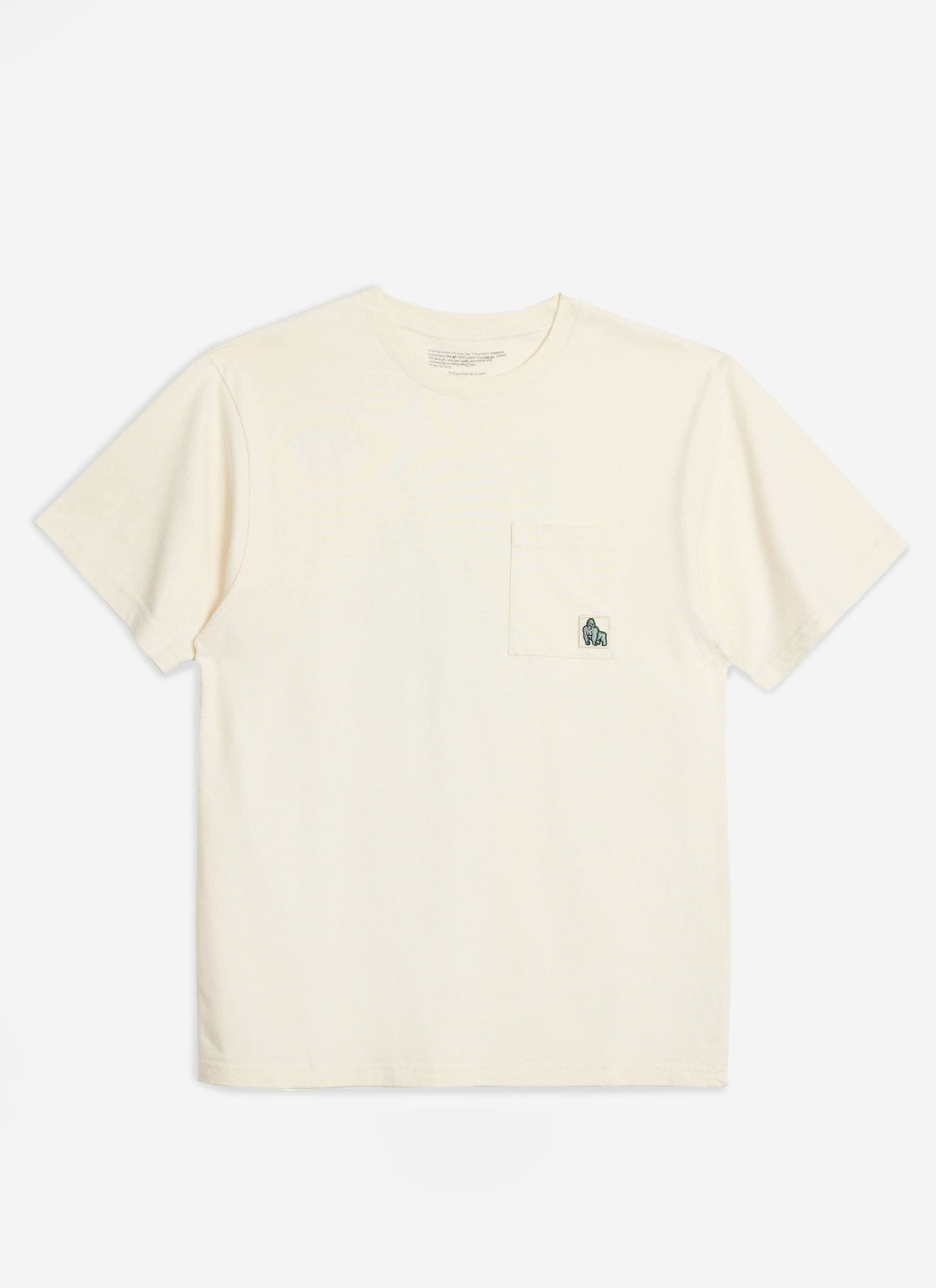 TGB x JAMES GOLDCROWN UTILITY POCKET T - SHIRT - DUST WHITE - THAT GORILLA BRAND