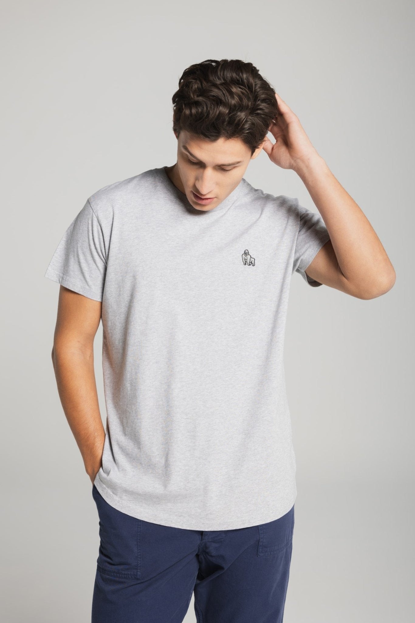 THAT GORILLA BRAND MINI EMBROIDERY T - GREY - THAT GORILLA BRAND