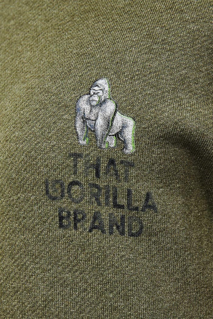 WATERCOLOUR LOGO POCKET KANGA SWEATSHIRT - ROCK - THAT GORILLA BRAND