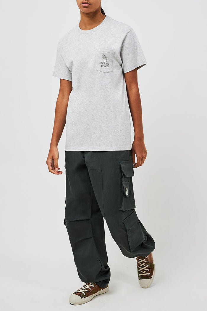 WATERCOLOUR LOGO POCKET T - OAT - THAT GORILLA BRAND