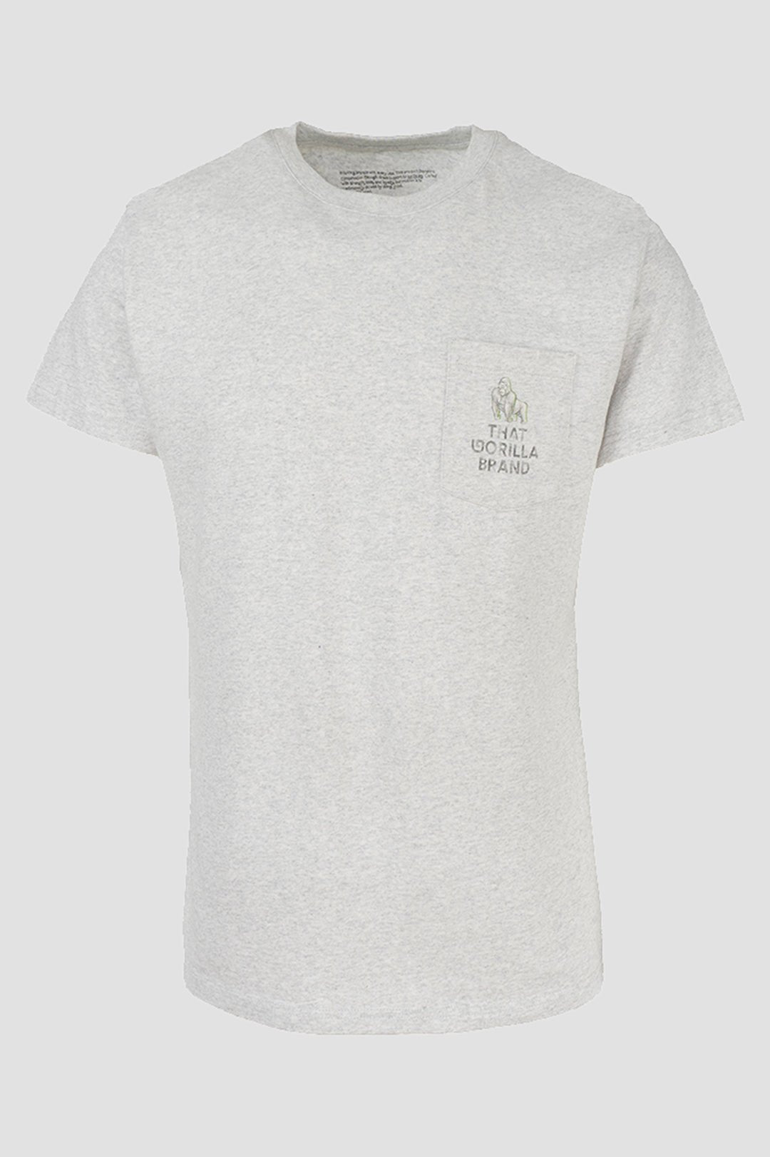 WATERCOLOUR LOGO POCKET T - OAT - THAT GORILLA BRAND