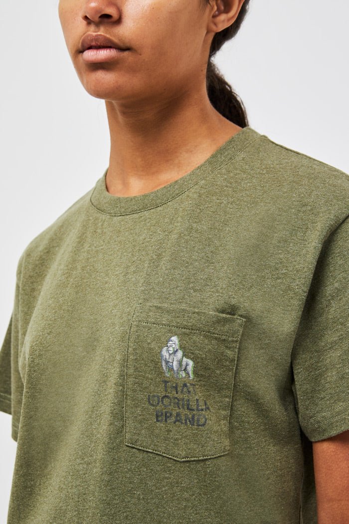 WATERCOLOUR LOGO POCKET T - ROCK - THAT GORILLA BRAND