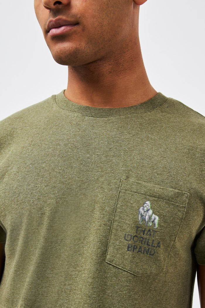 WATERCOLOUR LOGO POCKET T - ROCK - THAT GORILLA BRAND