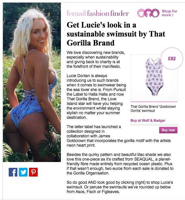 Daily Mail Online - THAT GORILLA BRAND