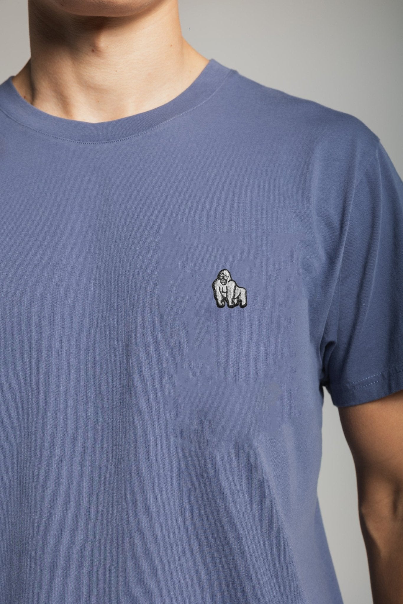 MINI EMBROIDERY T-SHIRT - INDIGO - THAT GORILLA BRAND