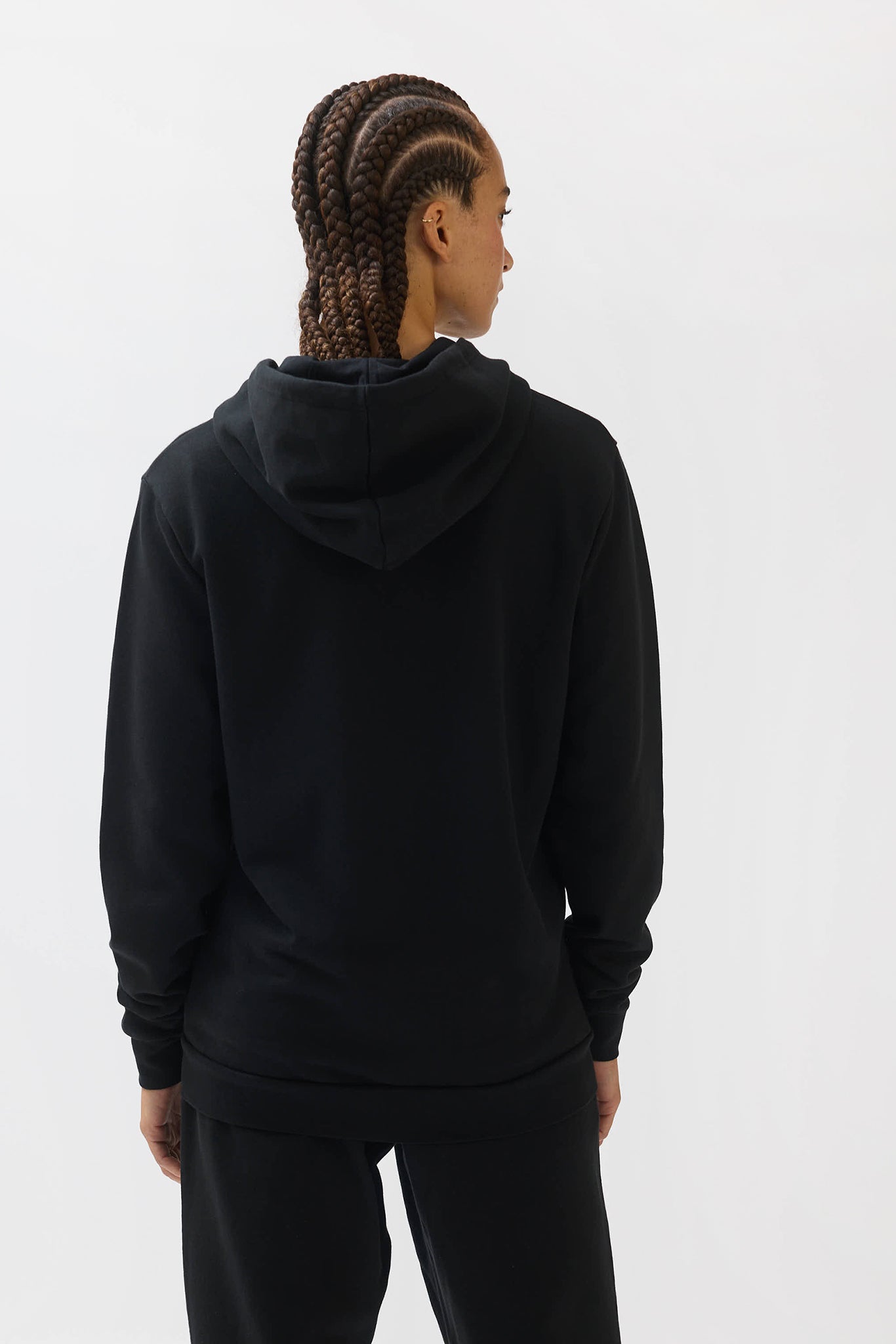 MINI EMBROIDERY ZIP HOODIE - BLACK - THAT GORILLA BRAND