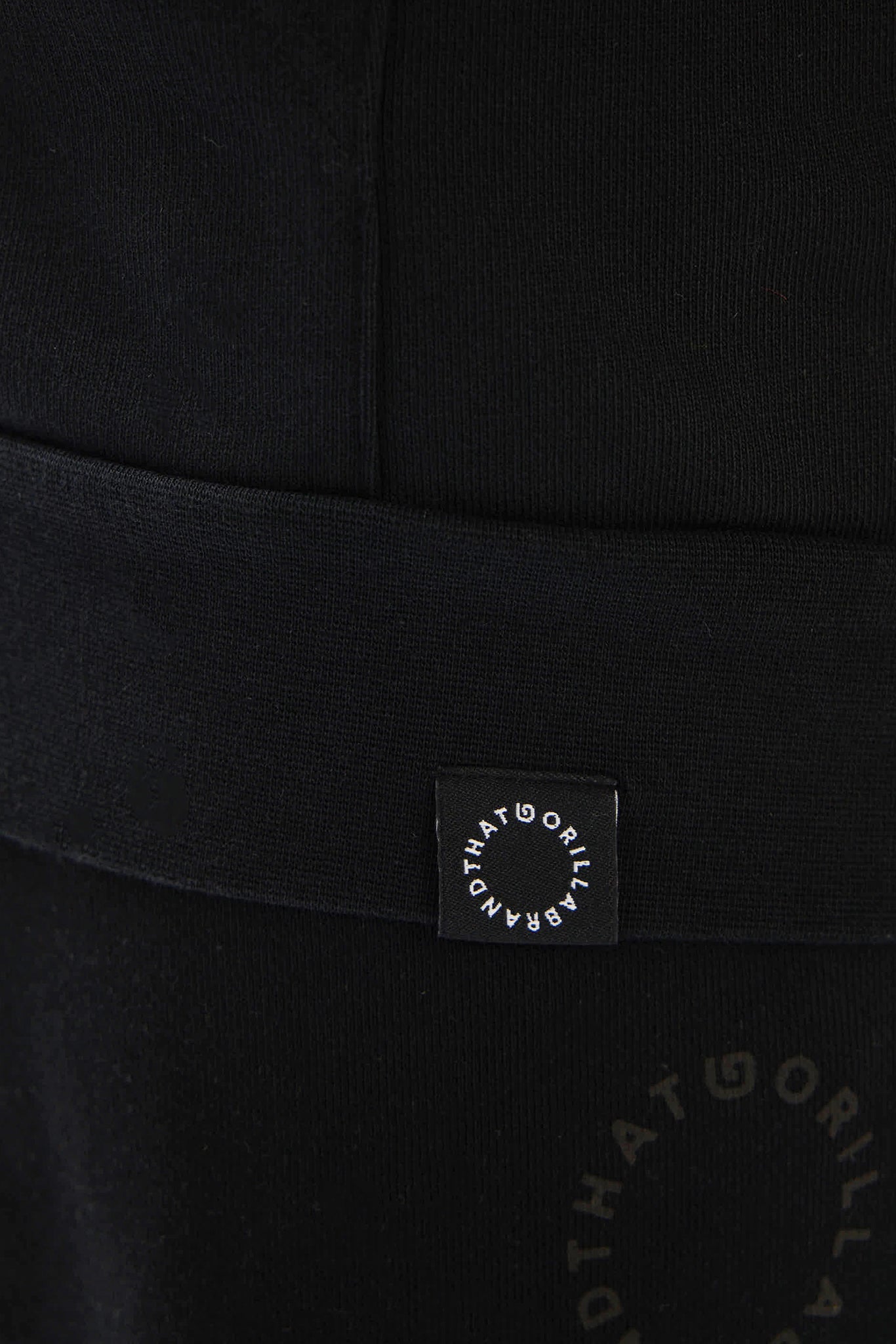 MINI EMBROIDERY ZIP HOODIE - BLACK - THAT GORILLA BRAND