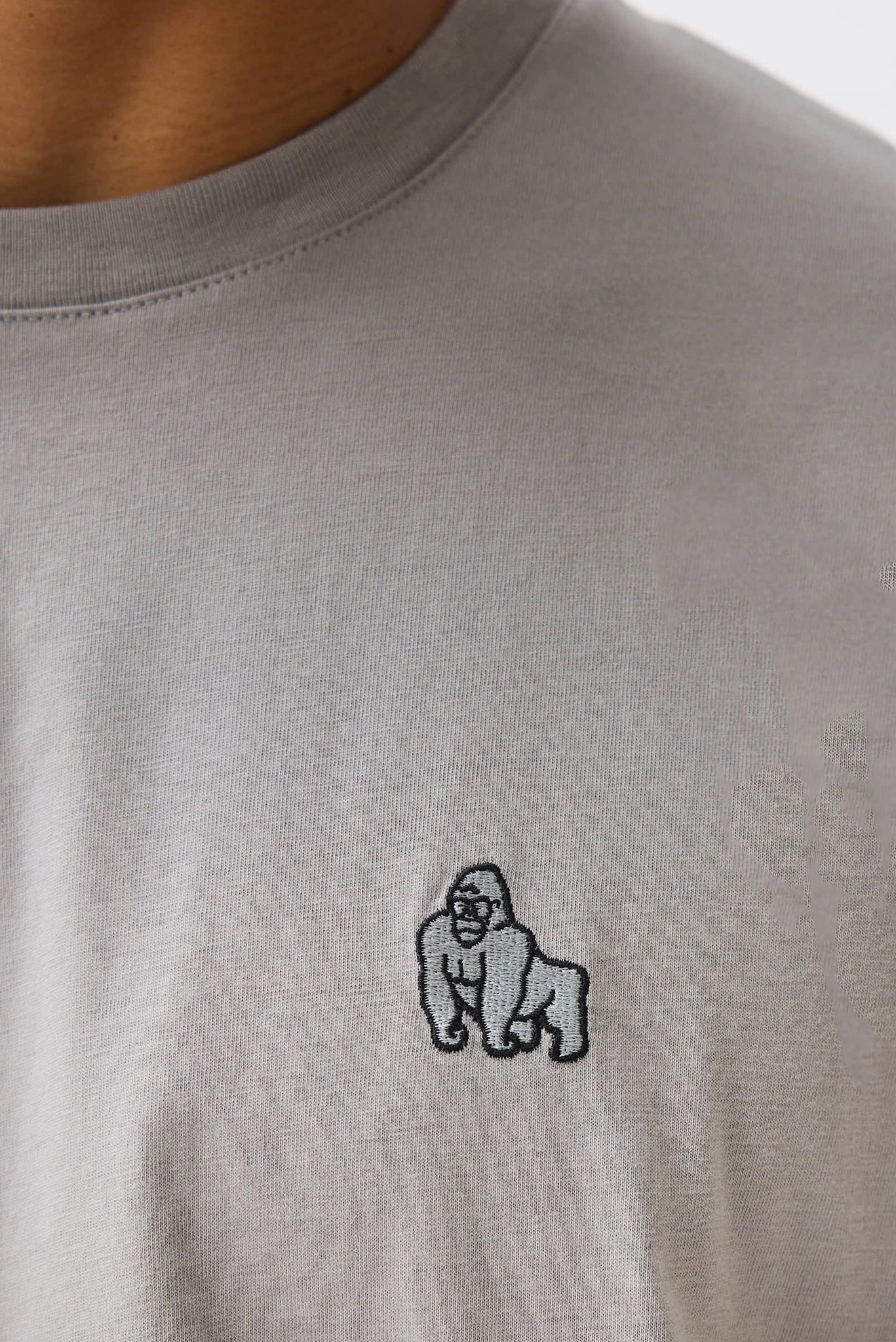 MINI EMBROIDERY T - SHIRT - GREY - THAT GORILLA BRAND