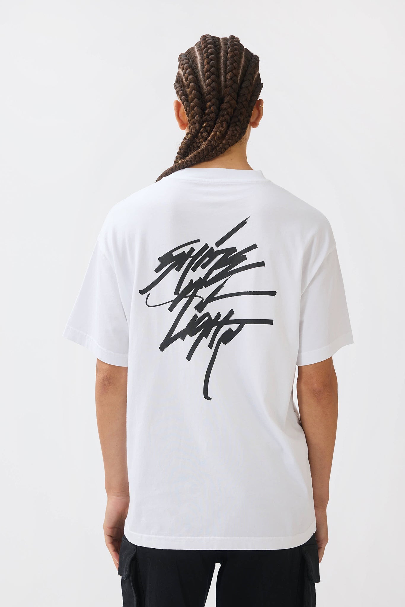 TGB x JK5 SHINE A LIGHT T-SHIRT - WHITE - THAT GORILLA BRAND