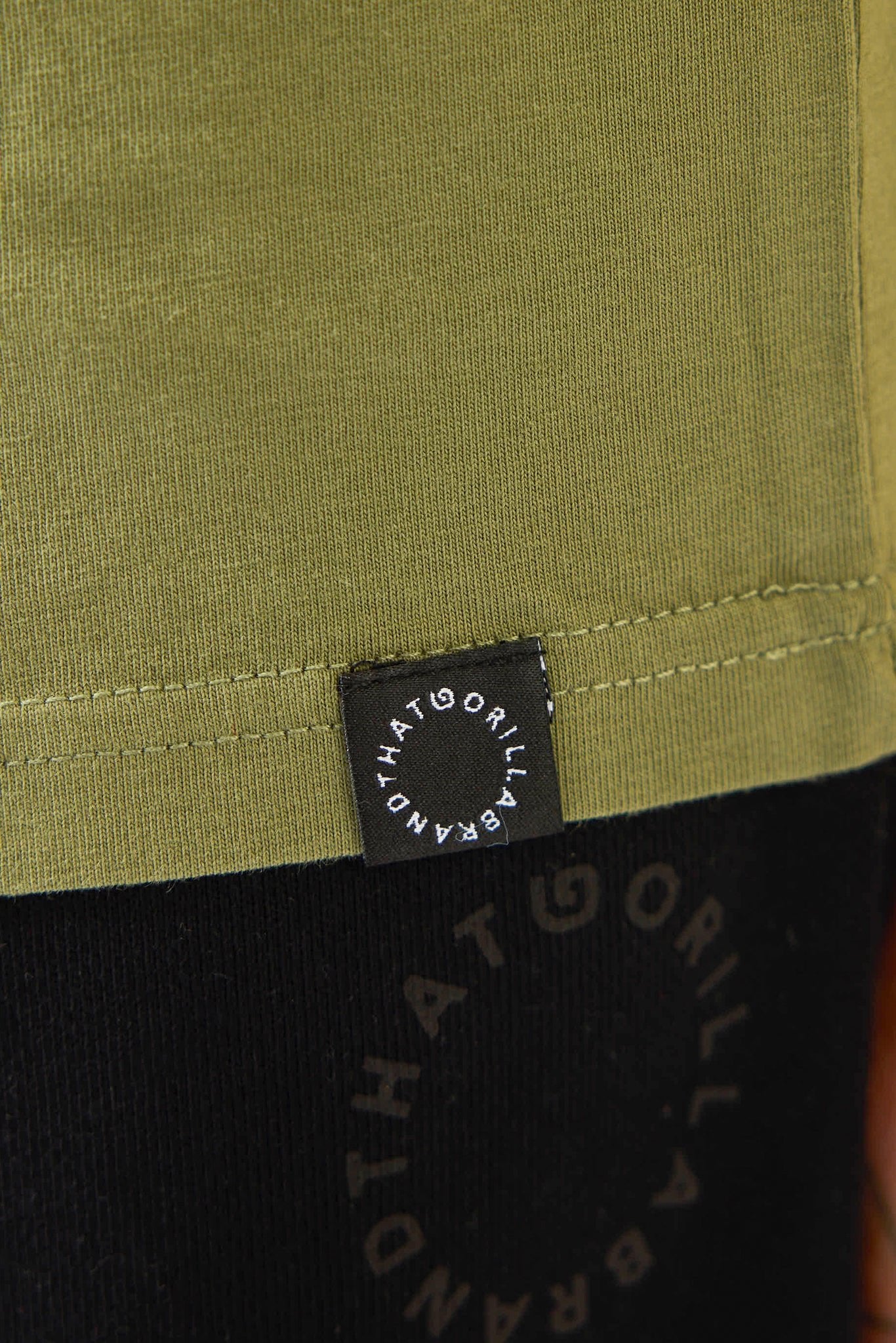 MINI EMBROIDERY T-SHIRT - OLIVE - THAT GORILLA BRAND