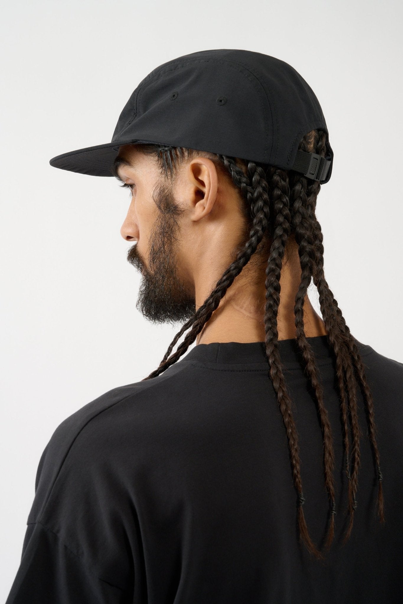 5 - Panel Camper Cap - Black - THAT GORILLA BRAND