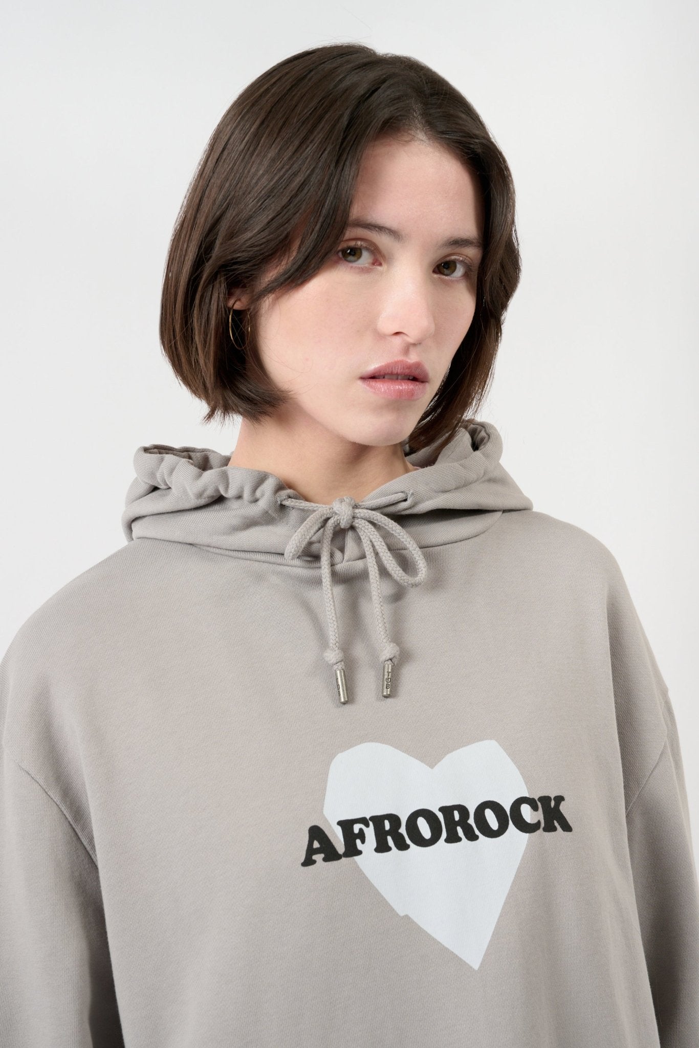 Afrorock Love Hoodie - Grey - THAT GORILLA BRAND