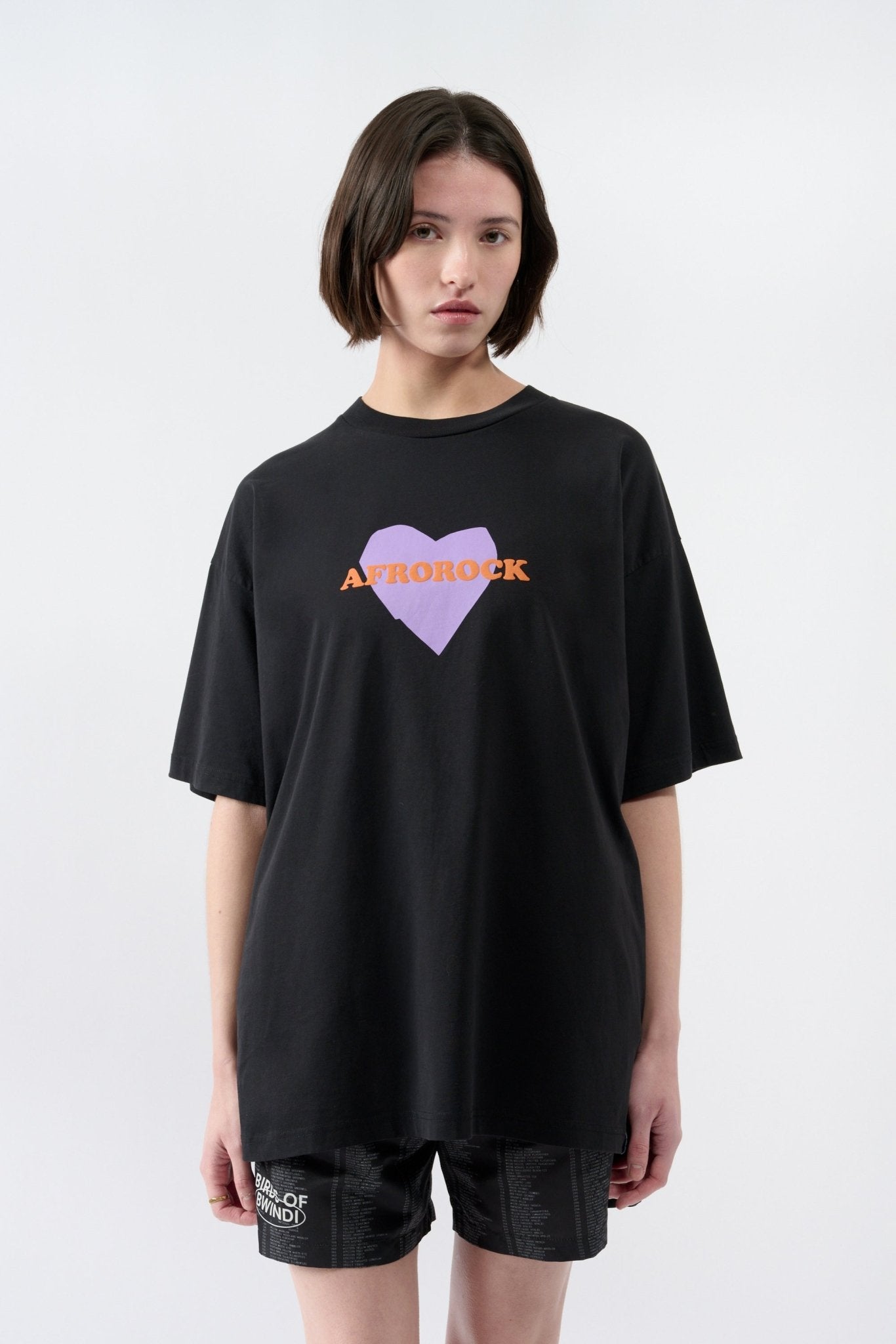 Afrorock Love T-shirt - Black - THAT GORILLA BRAND