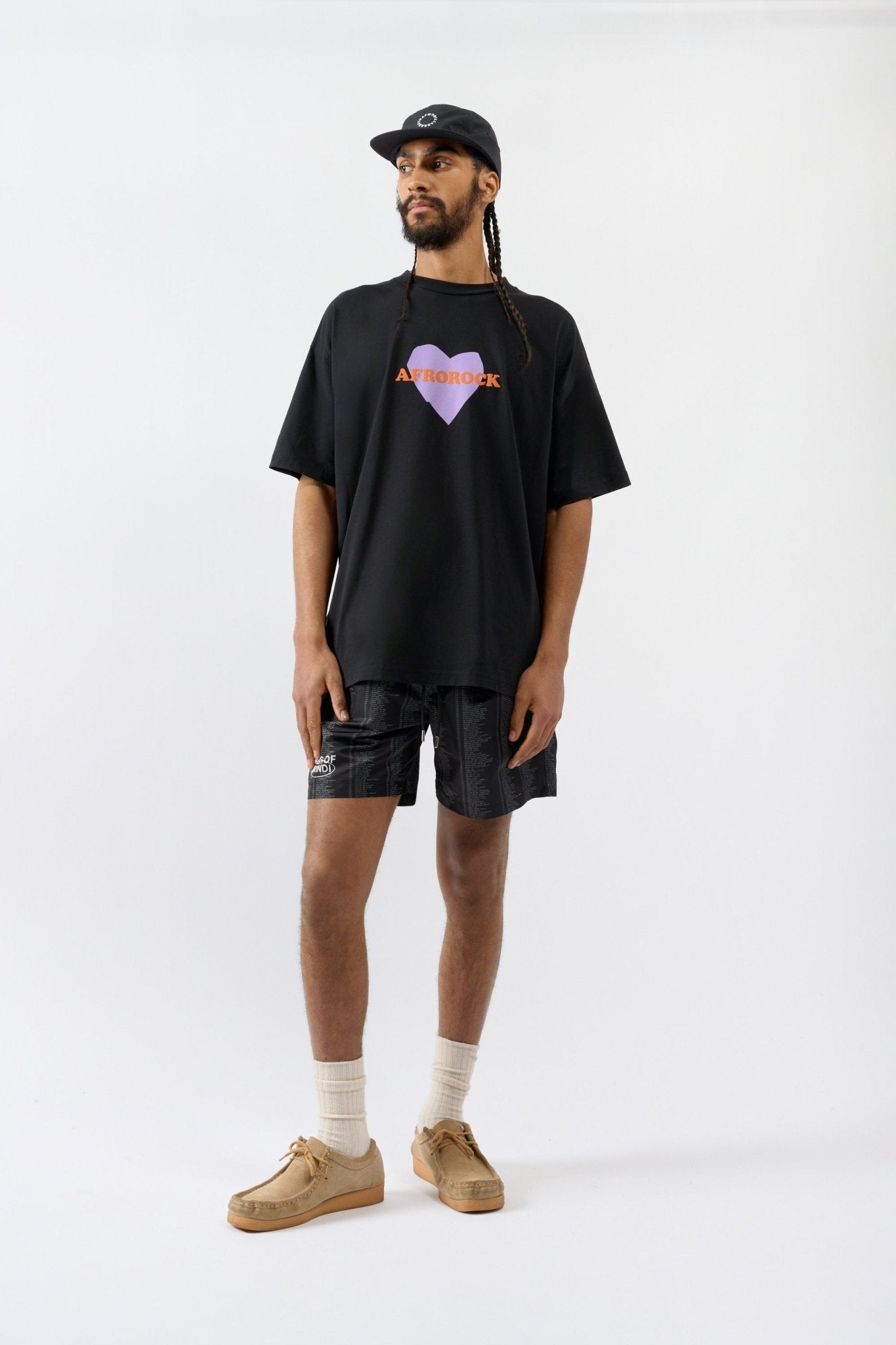 Afrorock Love T-shirt - Black - THAT GORILLA BRAND