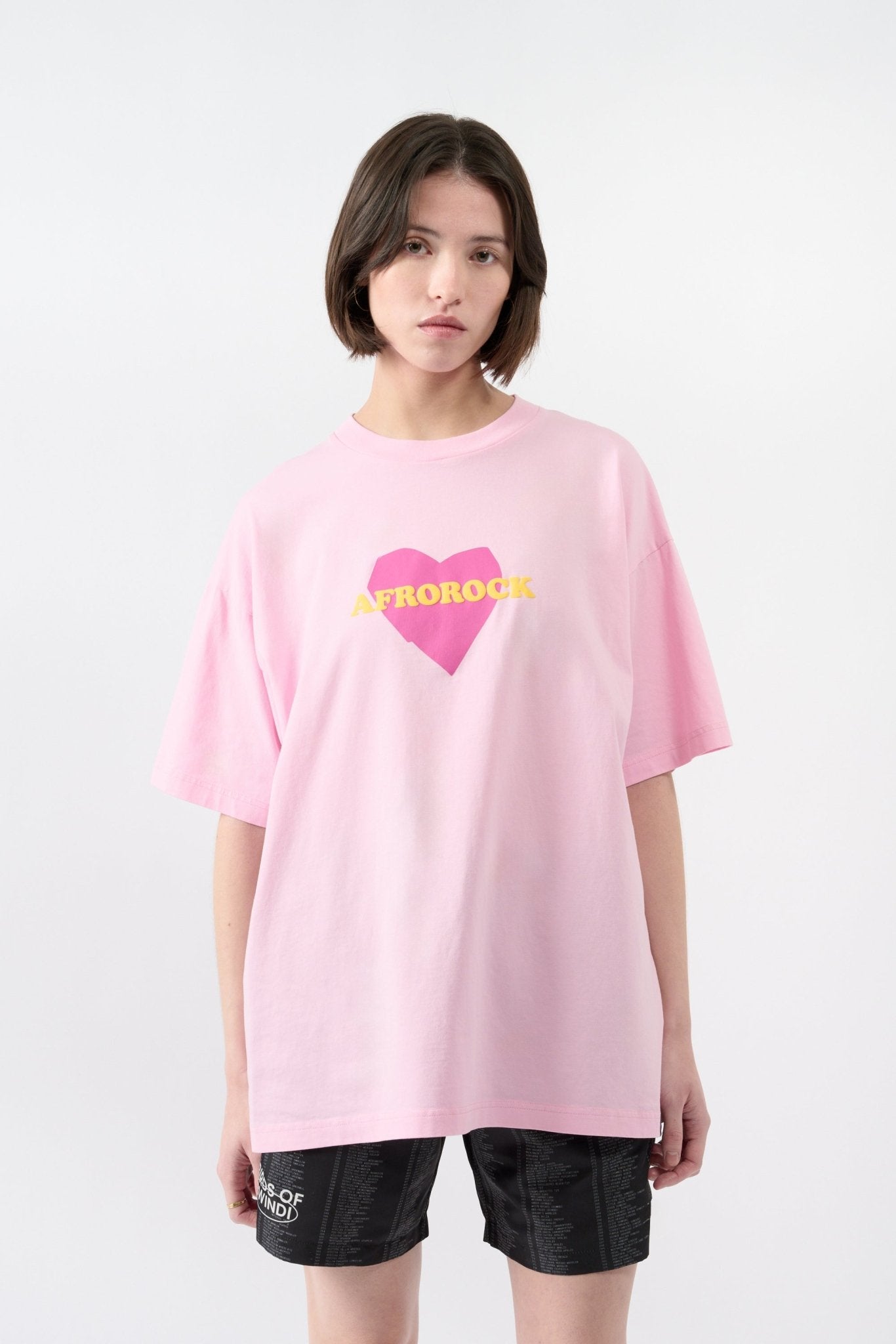 Afrorock Love T-shirt - Pink - THAT GORILLA BRAND