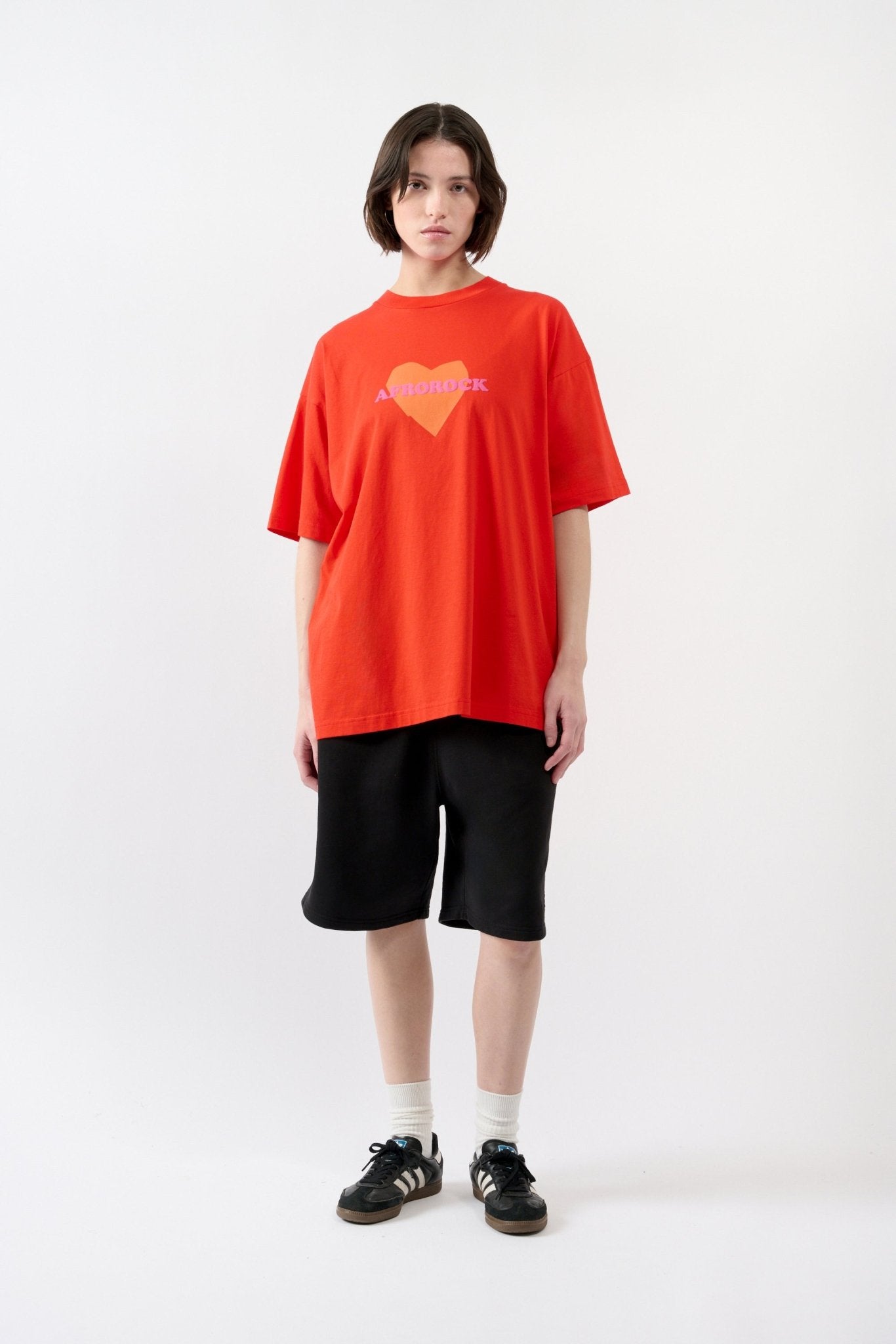 Afrorock Love T-shirt - Red - THAT GORILLA BRAND