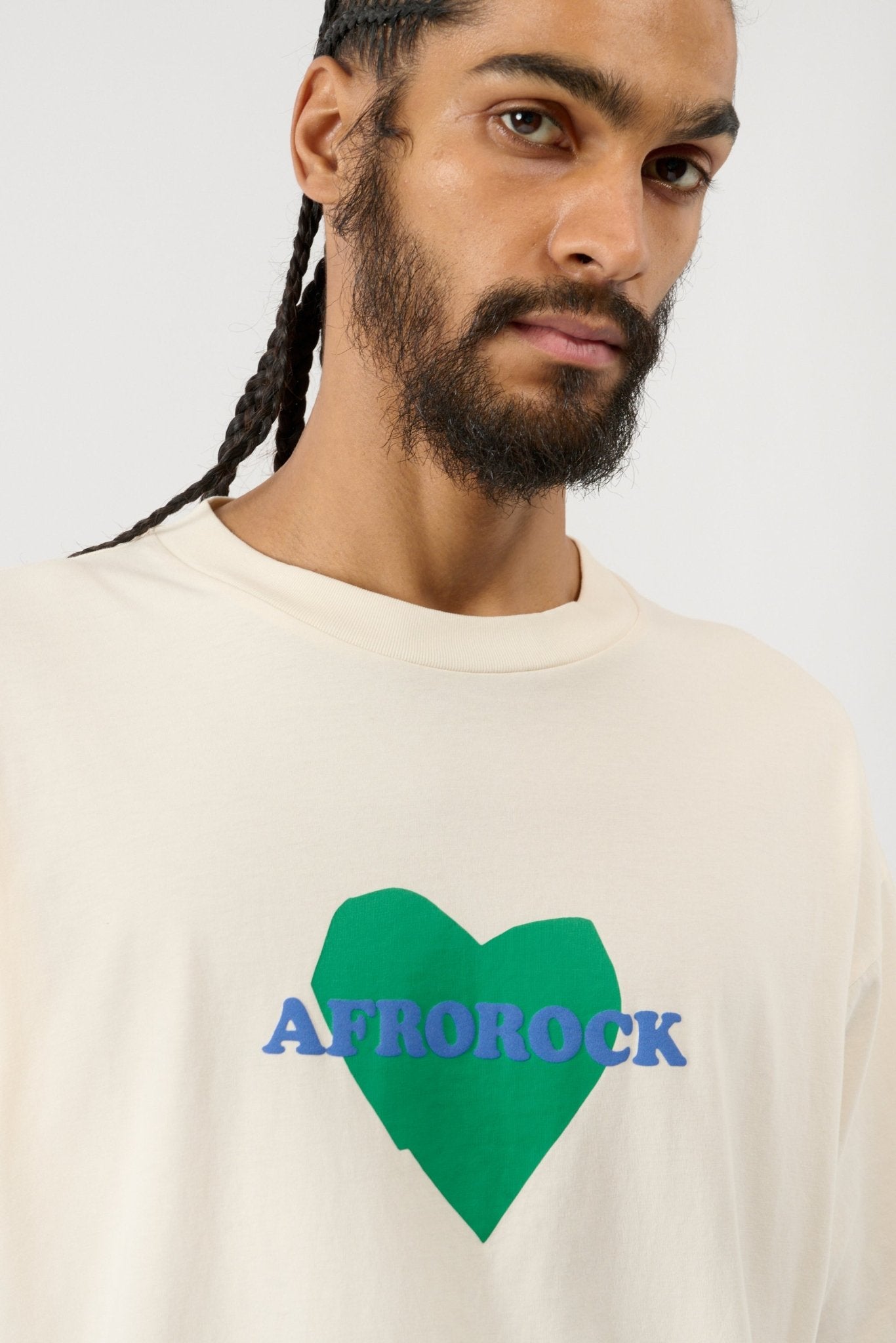 Afrorock Love T-shirt - White - THAT GORILLA BRAND