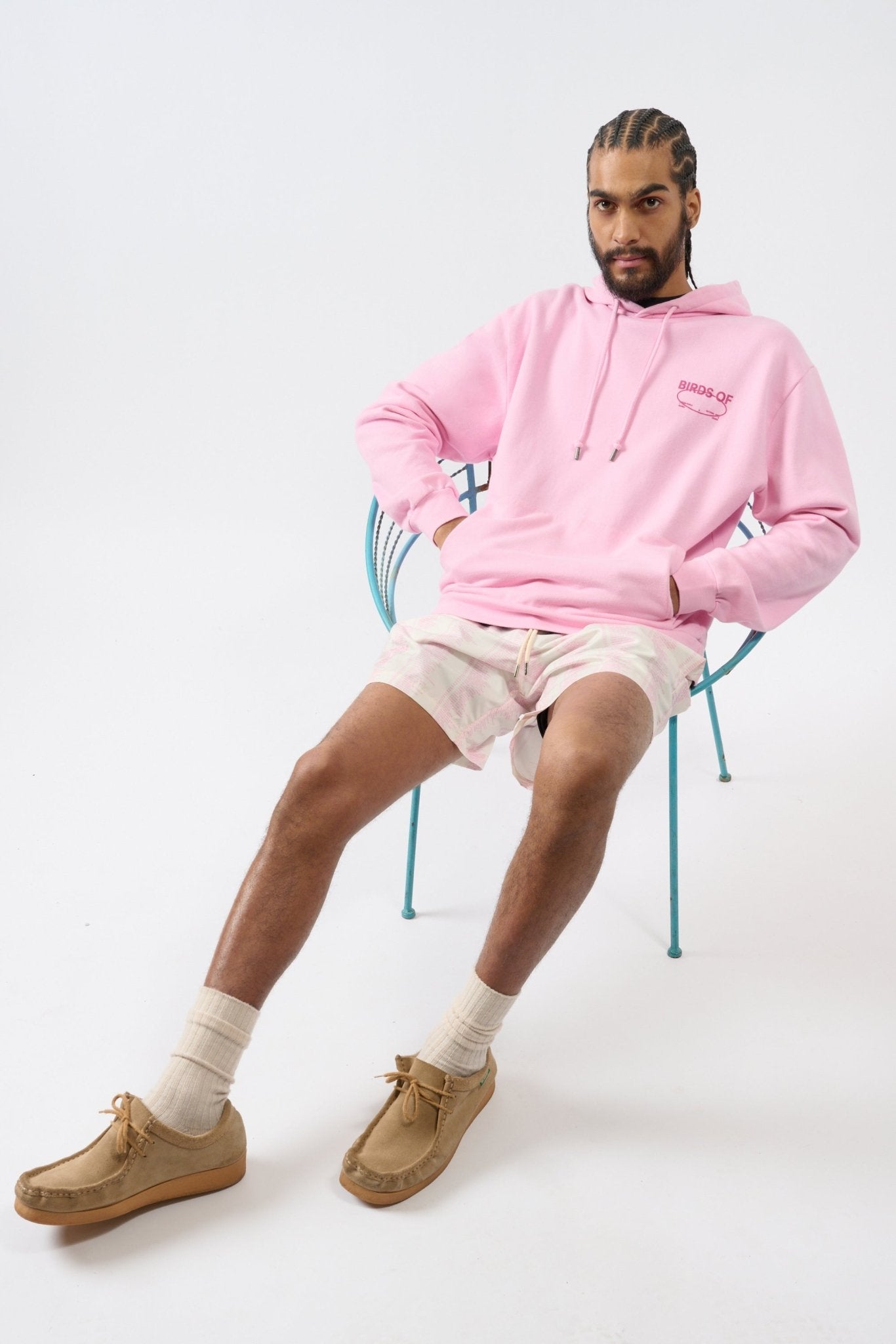 Birds of Bwindi Hoodie - Pink - THAT GORILLA BRAND
