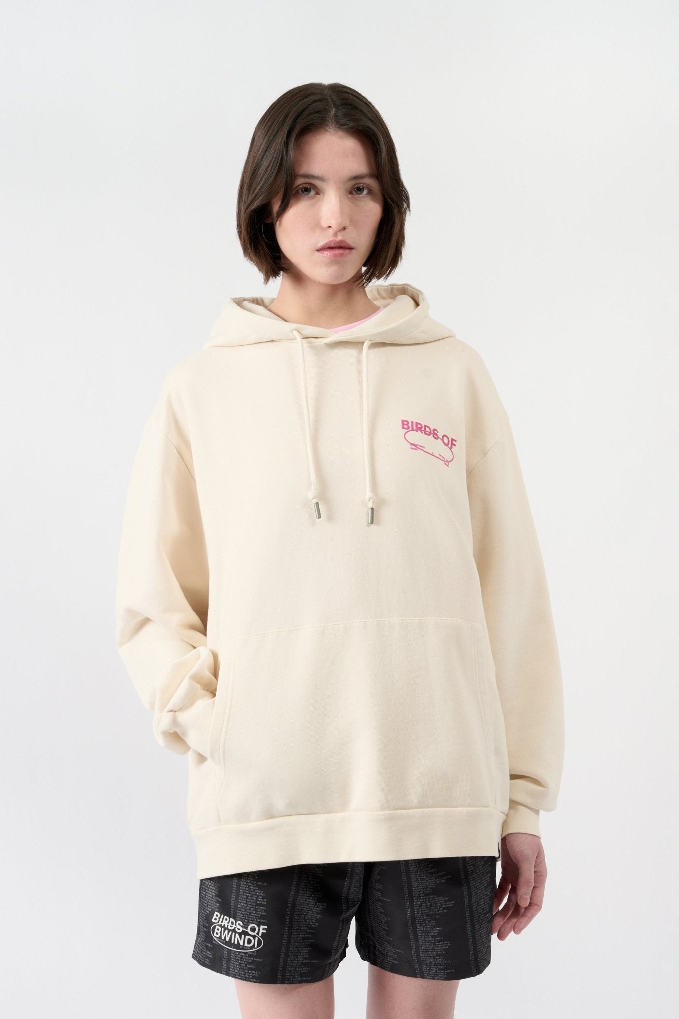 Birds of Bwindi Hoodie - White - THAT GORILLA BRAND