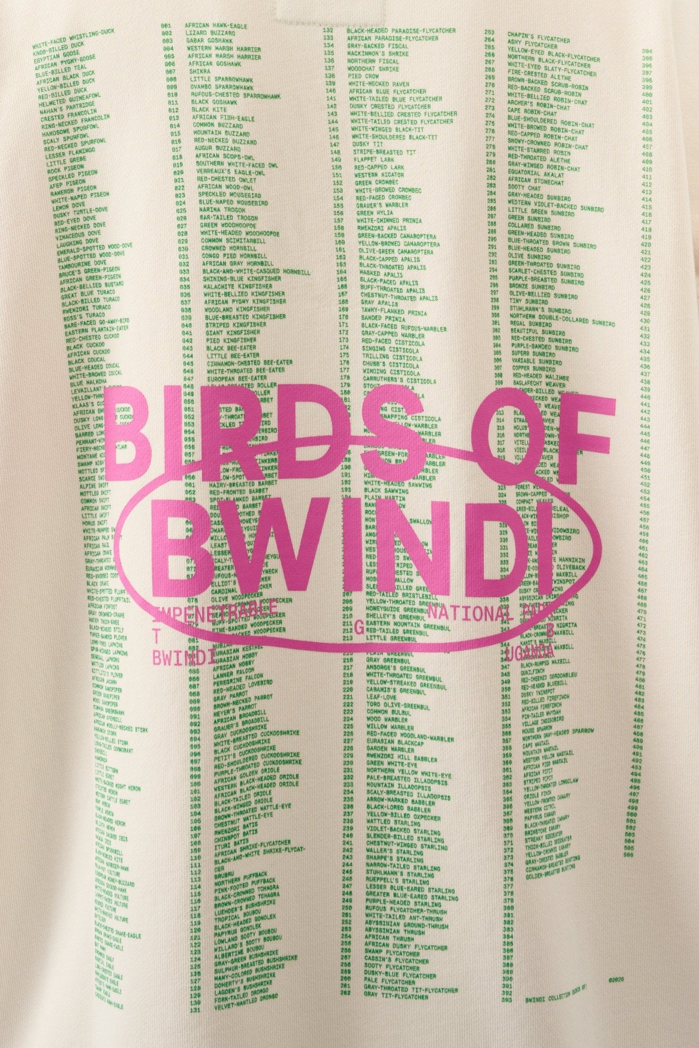 Birds of Bwindi Hoodie - White - THAT GORILLA BRAND