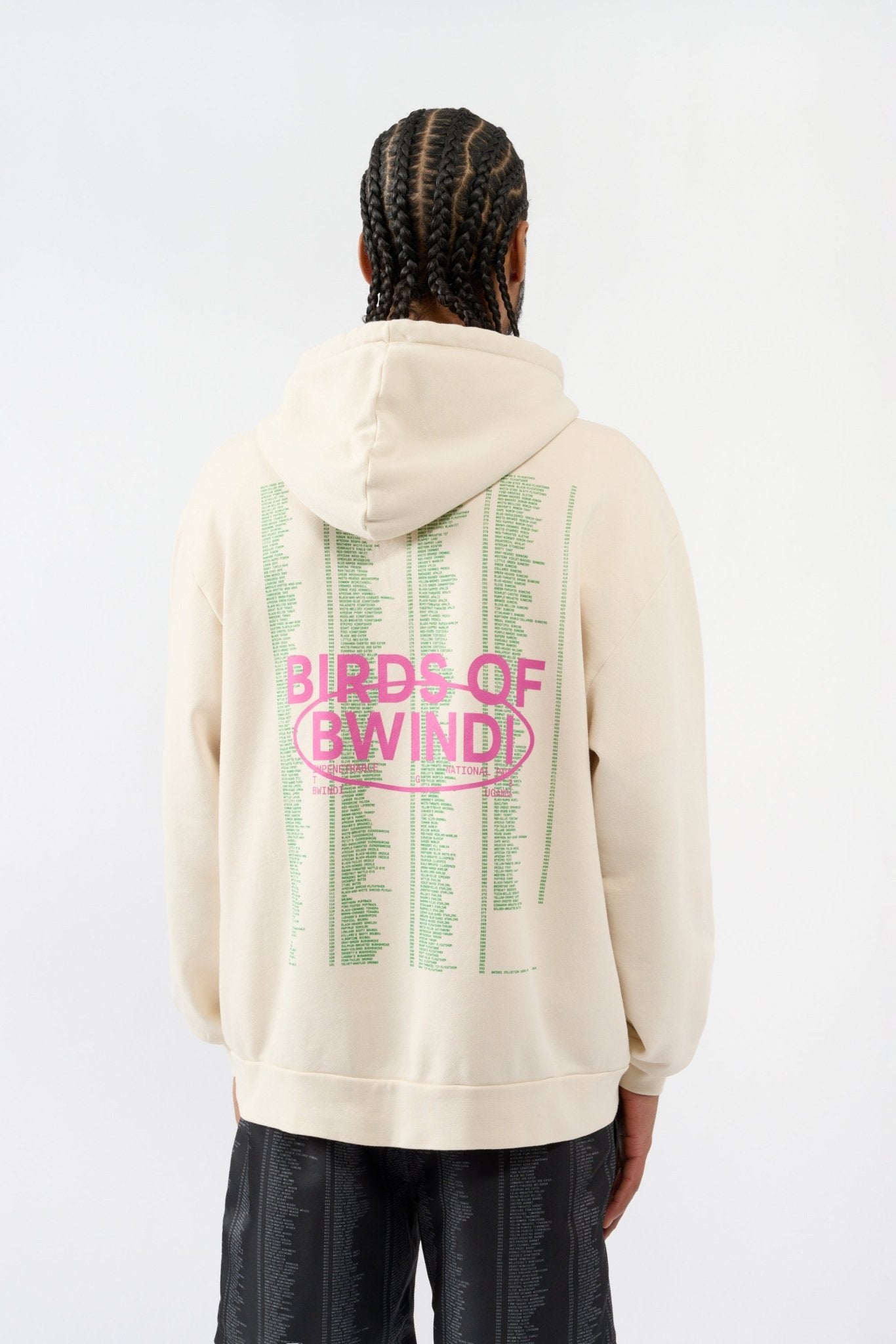 Birds of Bwindi Hoodie - White - THAT GORILLA BRAND