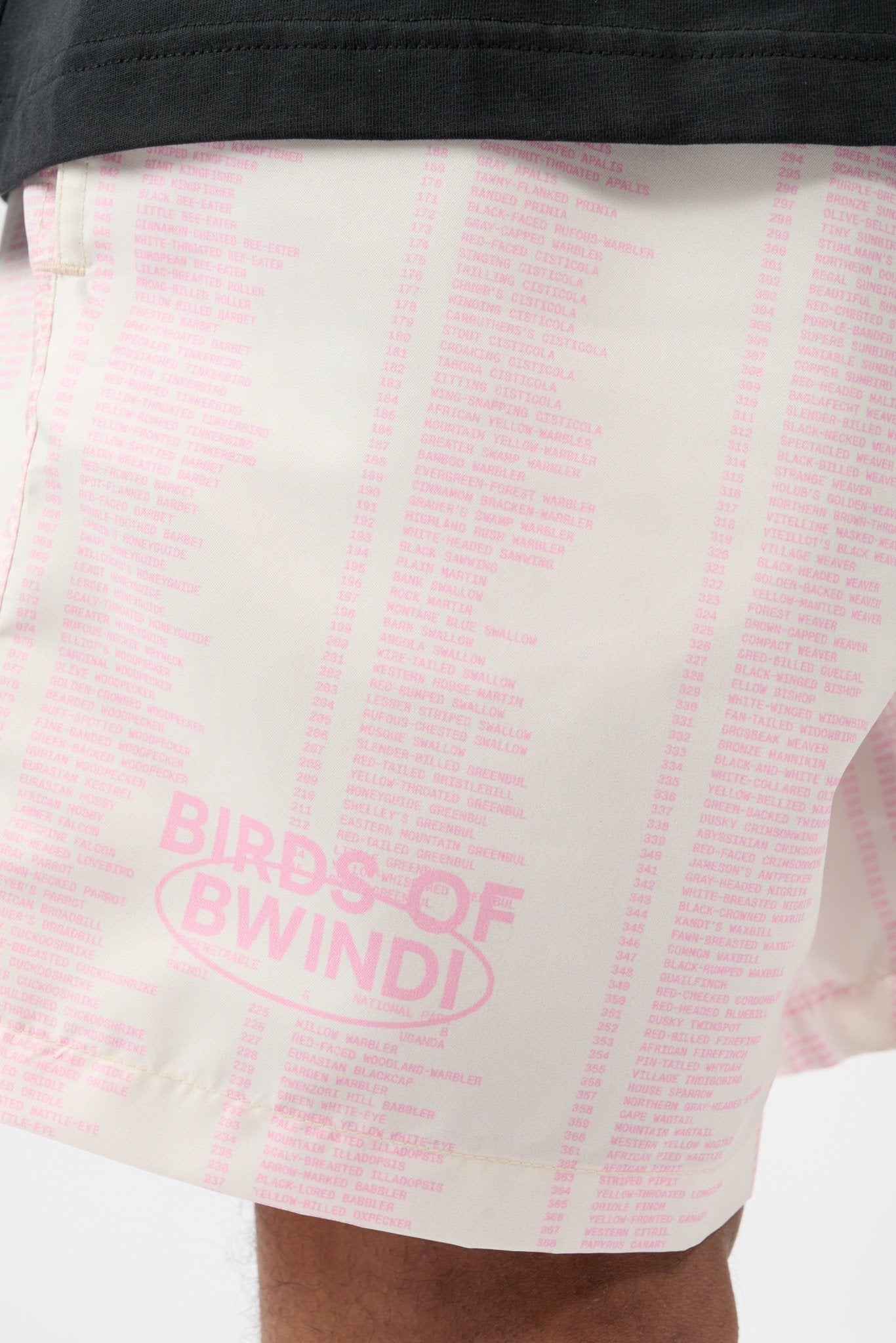 Birds of Bwindi Swim - White/Pink AOP - THAT GORILLA BRAND