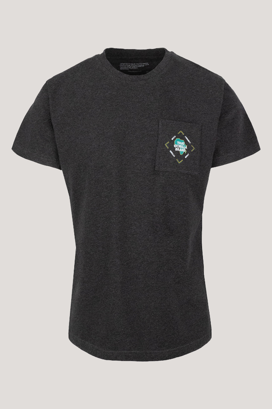 COMMUNITY POCKET T - CHARCOAL MELANGE - THAT GORILLA BRAND