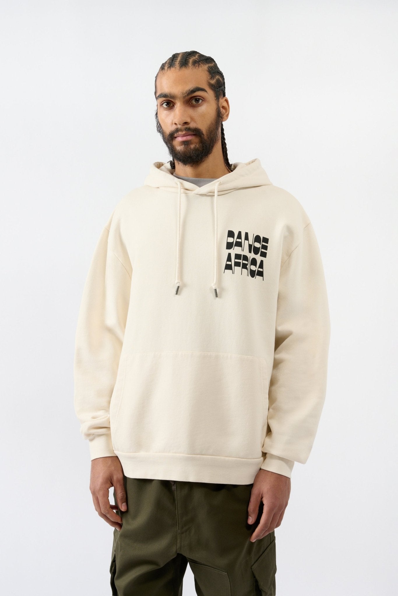 Dance Africa Hoodie - White - THAT GORILLA BRAND