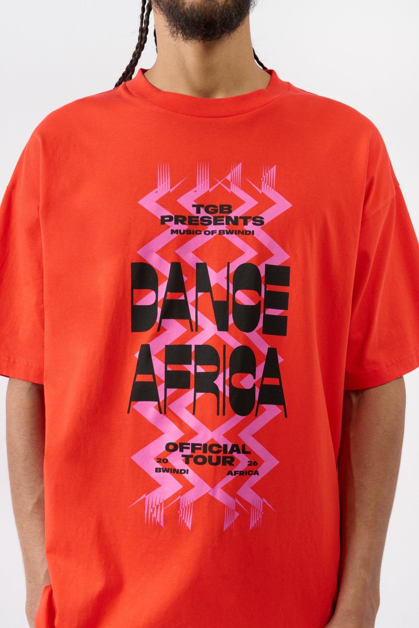 Dance Africa T-Shirt - Red - THAT GORILLA BRAND