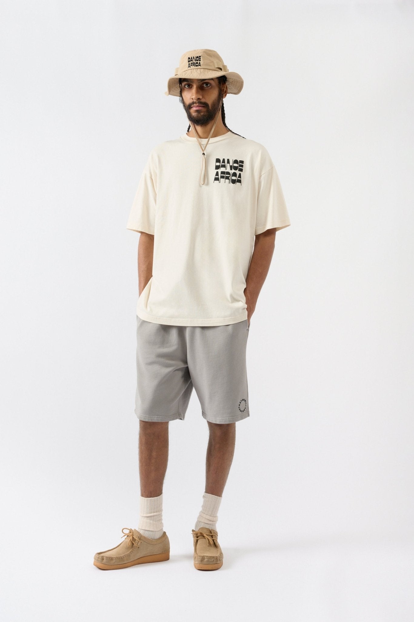 Dance Africa T-shirt - White - THAT GORILLA BRAND