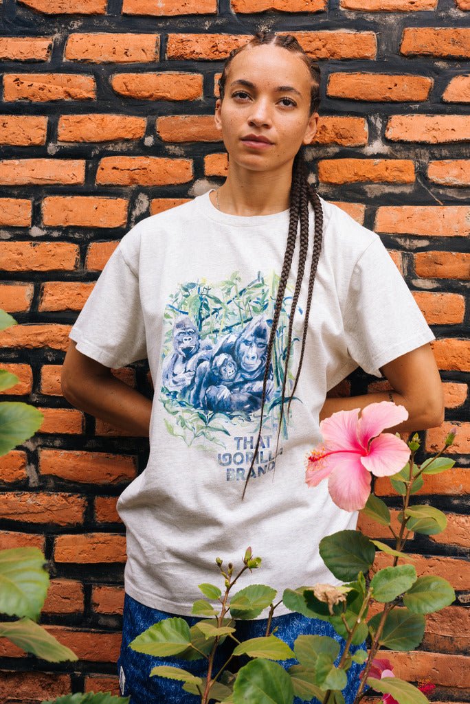 GORILLA FAMILY T - OAT MELANGE - THAT GORILLA BRAND