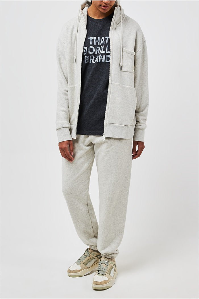 GORILLA ZIP HOODIE - OAT - THAT GORILLA BRAND
