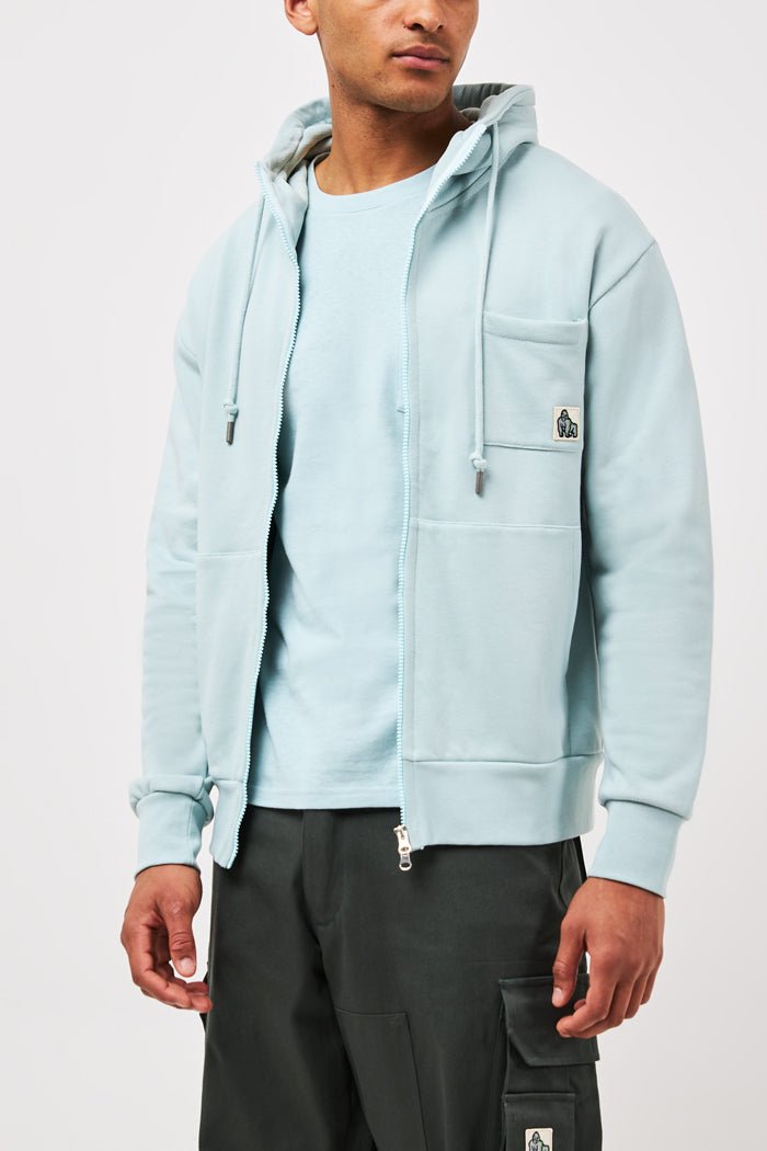 GORILLA ZIP HOODIE - POOL - THAT GORILLA BRAND