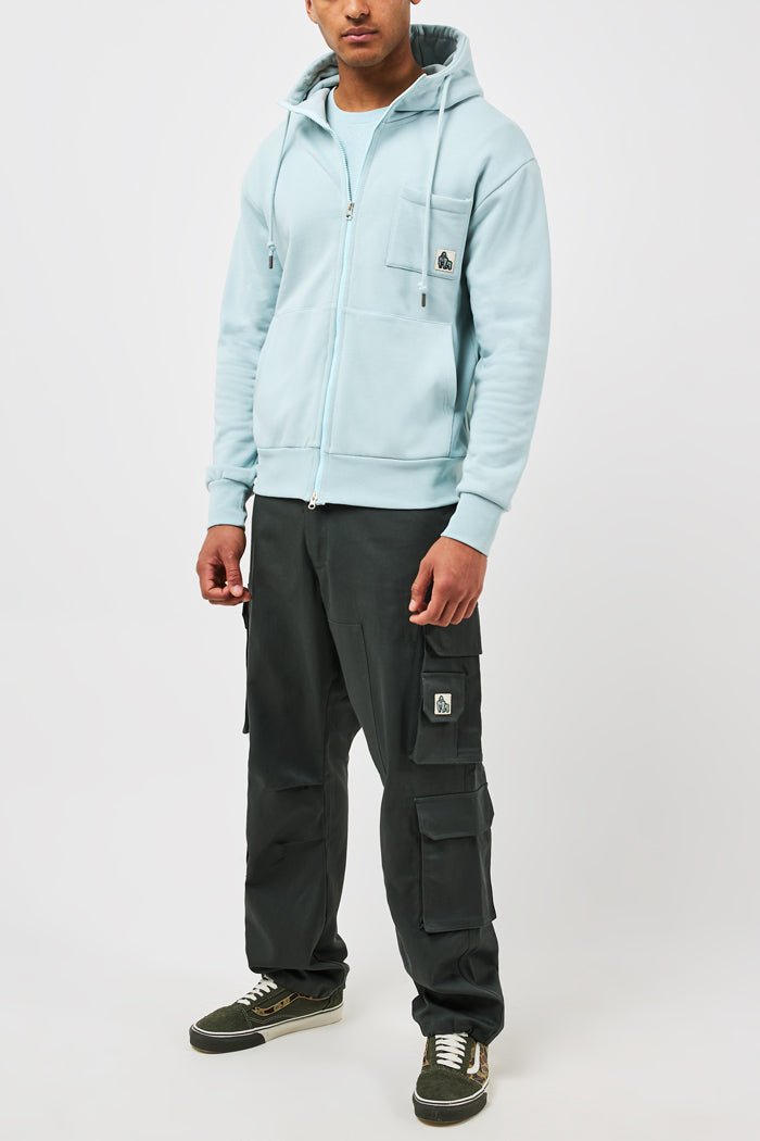 GORILLA ZIP HOODIE - POOL - THAT GORILLA BRAND