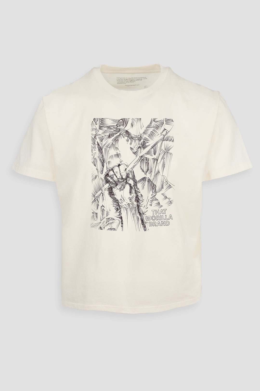 KIDS GORILLA HAND ETCHING T - DUST WHITE - THAT GORILLA BRAND