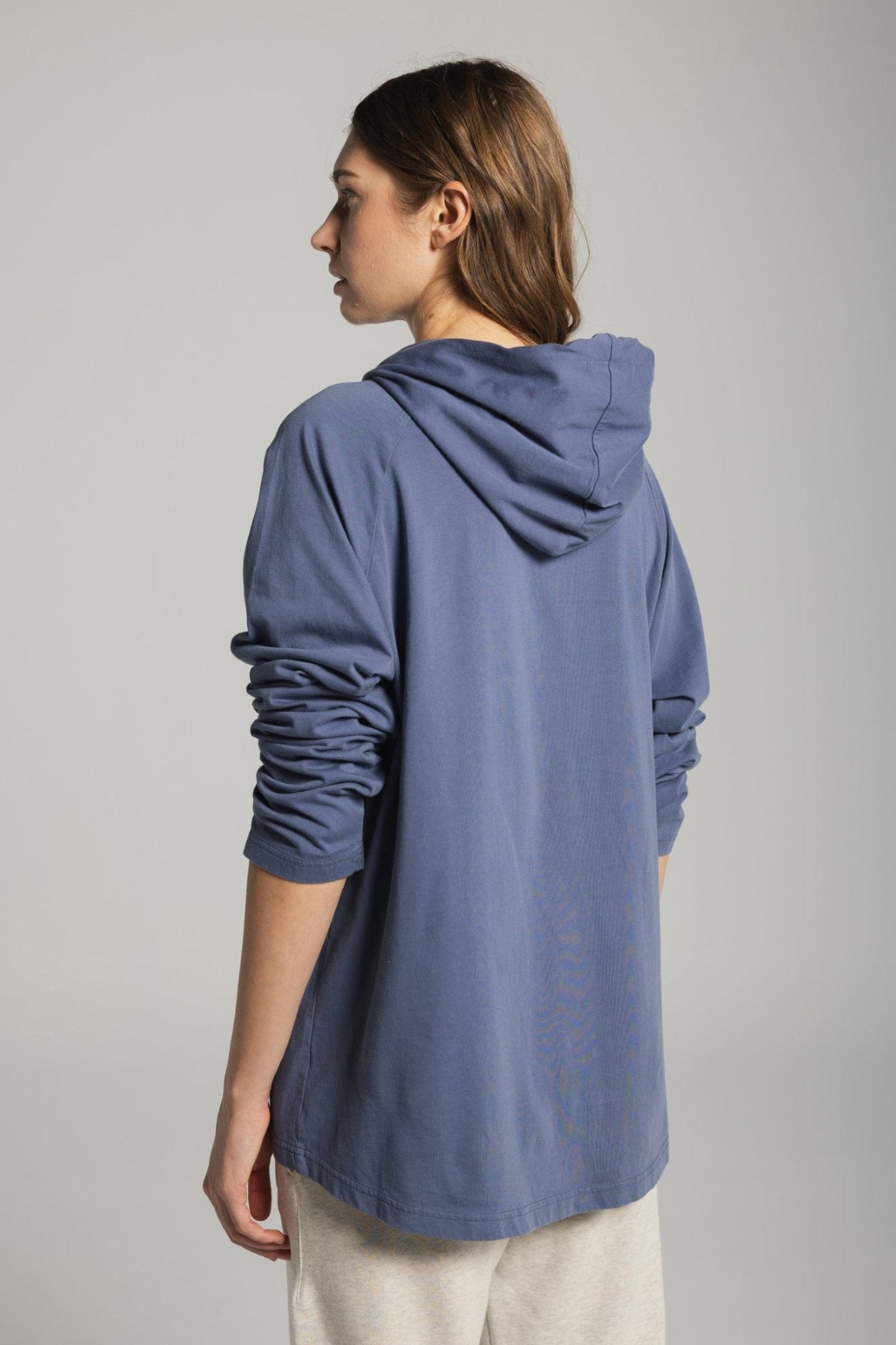 LIGHTWEIGHT SUMMER HOODIE - INDIGO - THAT GORILLA BRAND