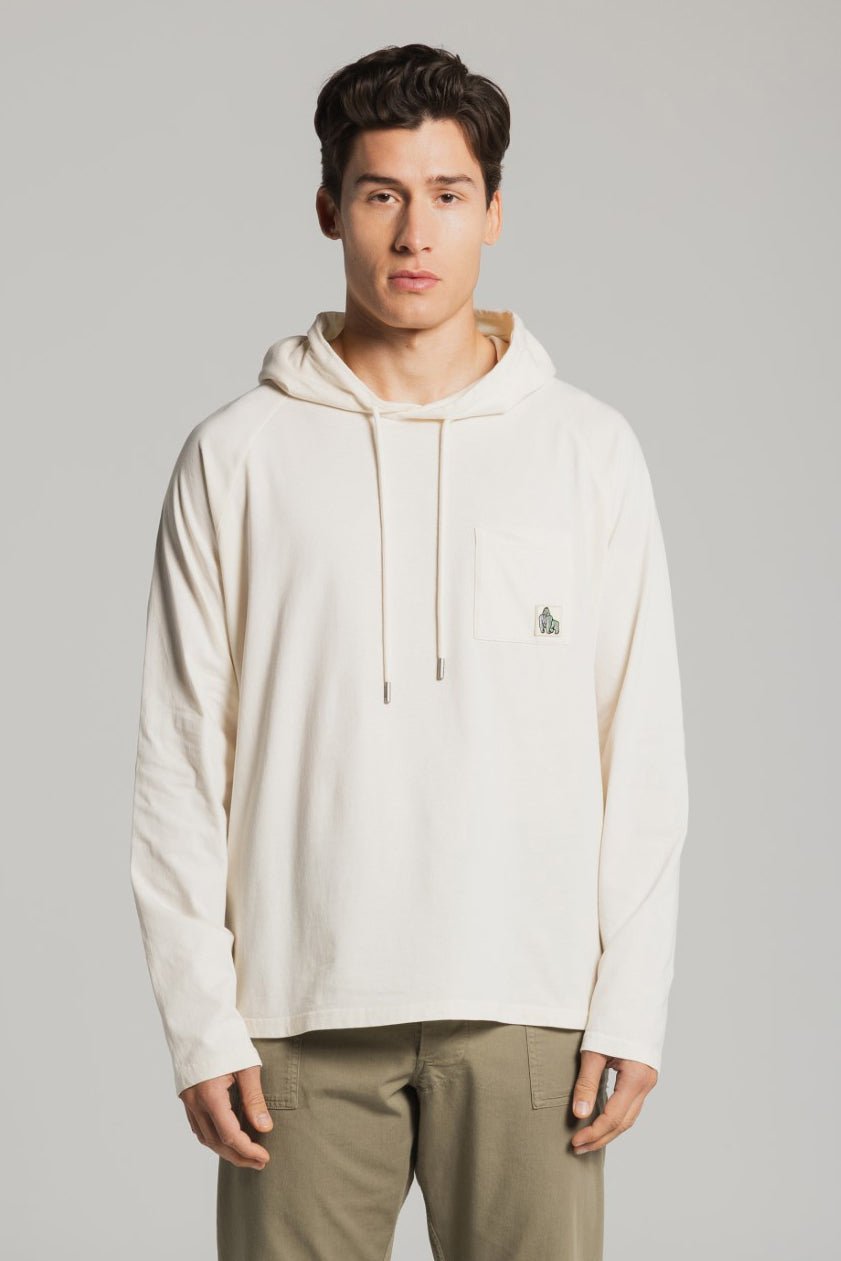 LIGHTWEIGHT SUMMER HOODY - DUST WHITE - THAT GORILLA BRAND