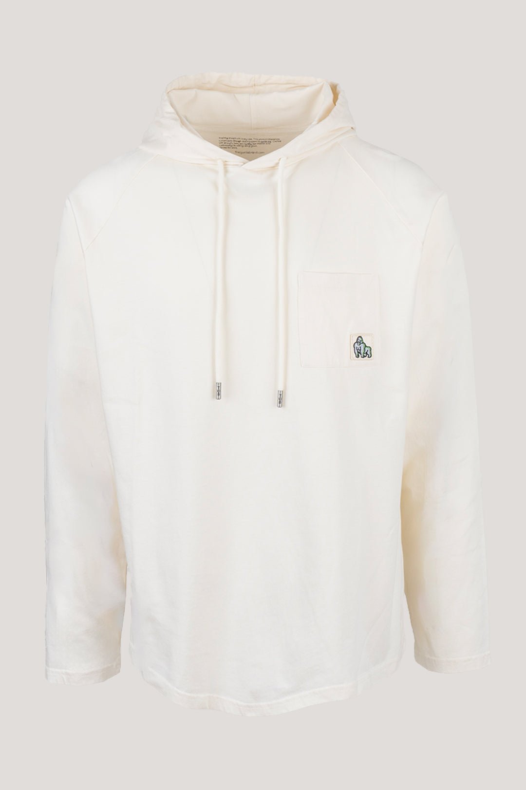 LIGHTWEIGHT SUMMER HOODY - DUST WHITE - THAT GORILLA BRAND