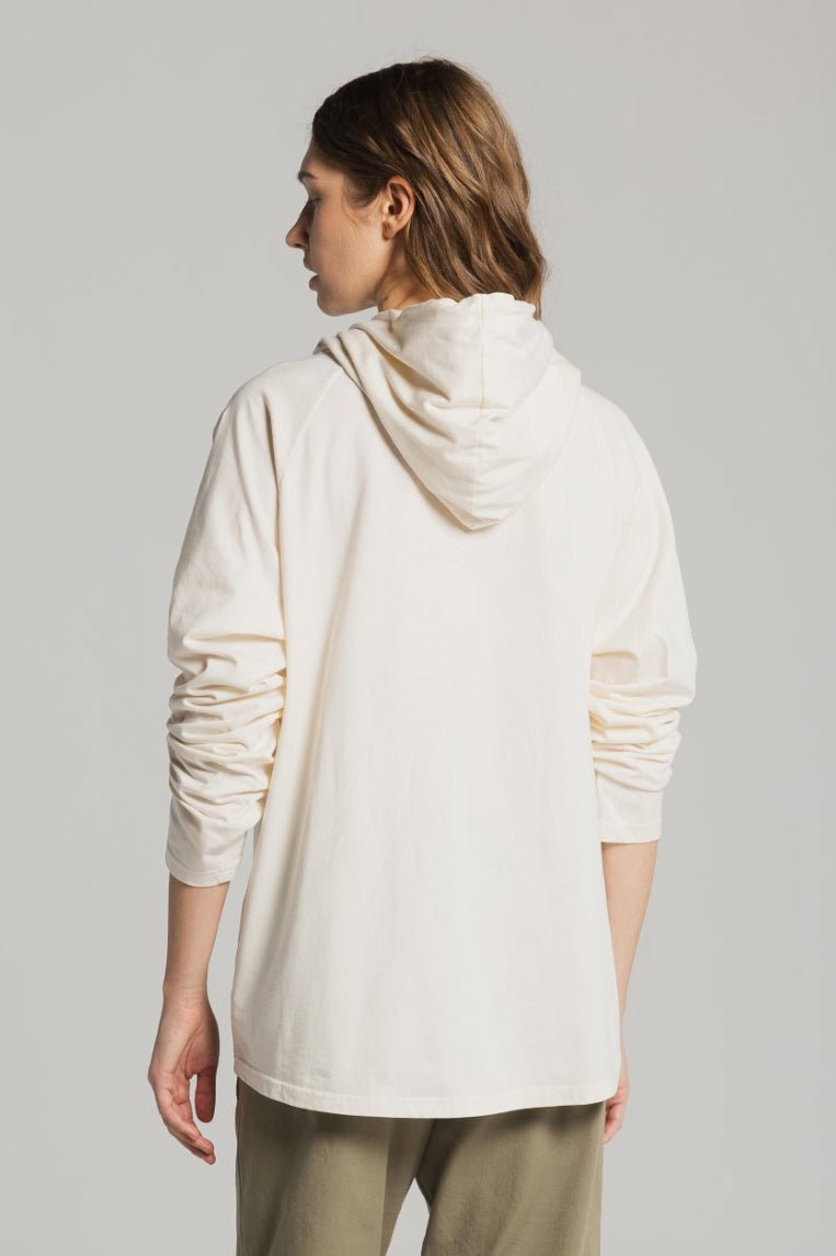 LIGHTWEIGHT SUMMER HOODY - DUST WHITE - THAT GORILLA BRAND