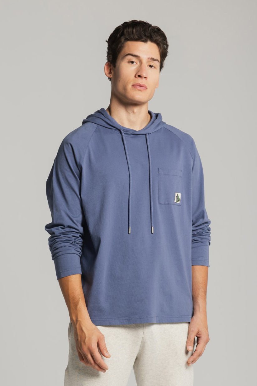 LIGHTWEIGHT SUMMER HOODY - INDIGO - THAT GORILLA BRAND