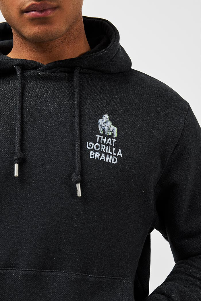 LOGO HOODIE - BLACK - THAT GORILLA BRAND