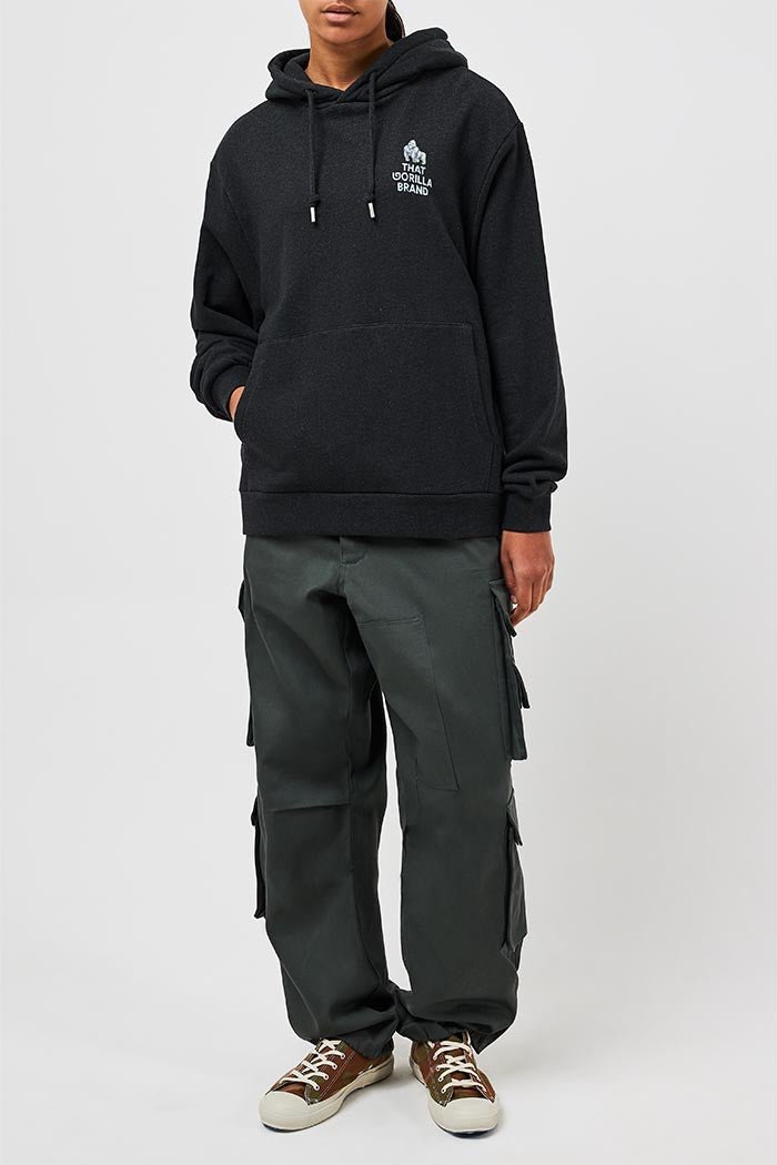 LOGO HOODIE - BLACK - THAT GORILLA BRAND