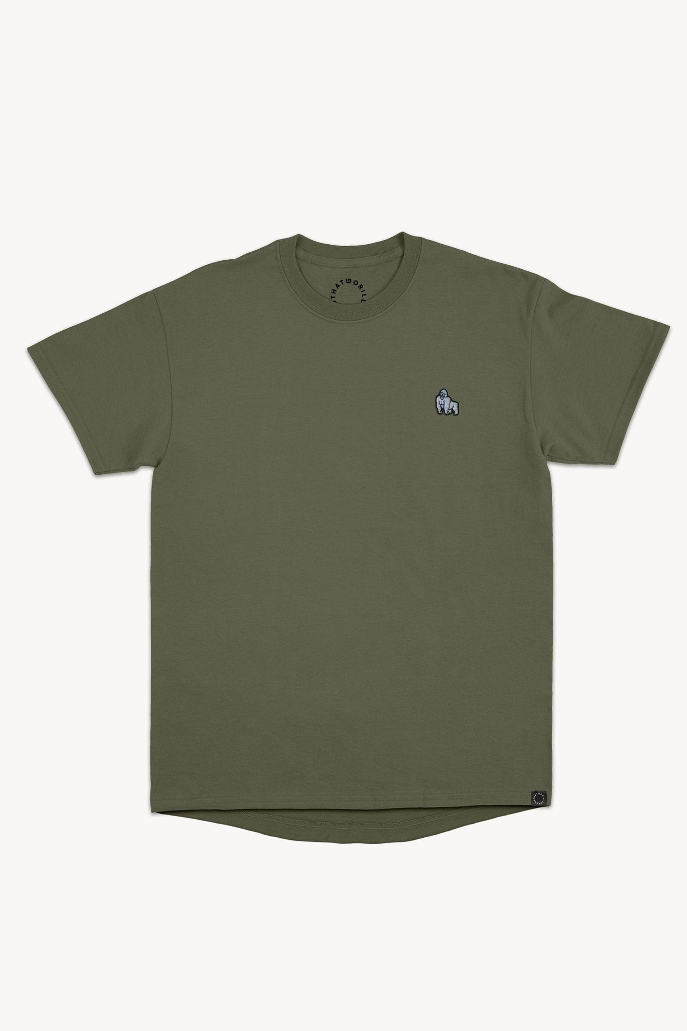 MINI EMBROIDERY T - OLIVE - THAT GORILLA BRAND