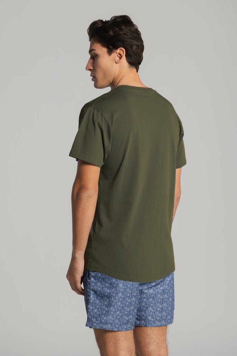 MINI EMBROIDERY T - OLIVE - THAT GORILLA BRAND
