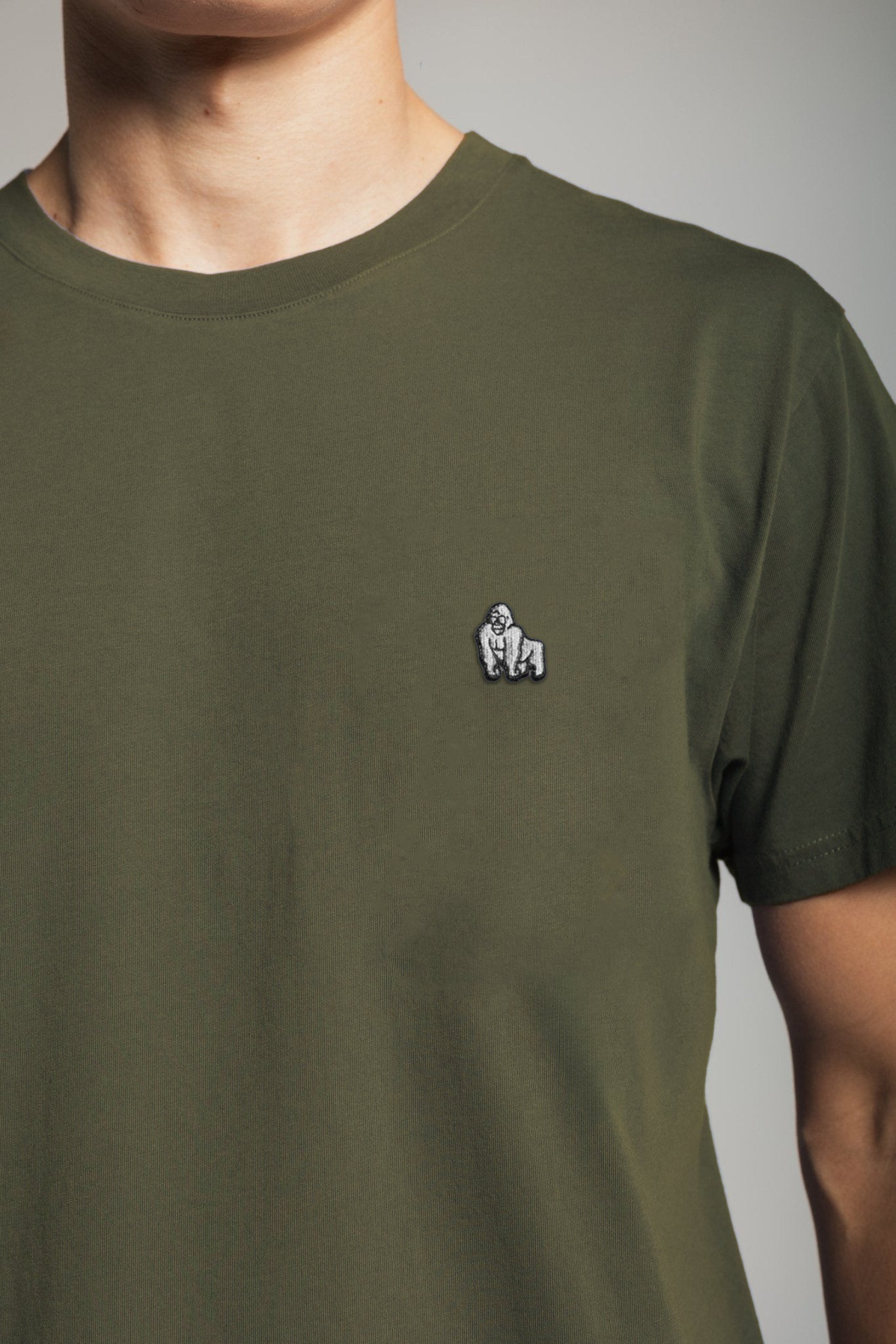 MINI EMBROIDERY T - OLIVE - THAT GORILLA BRAND