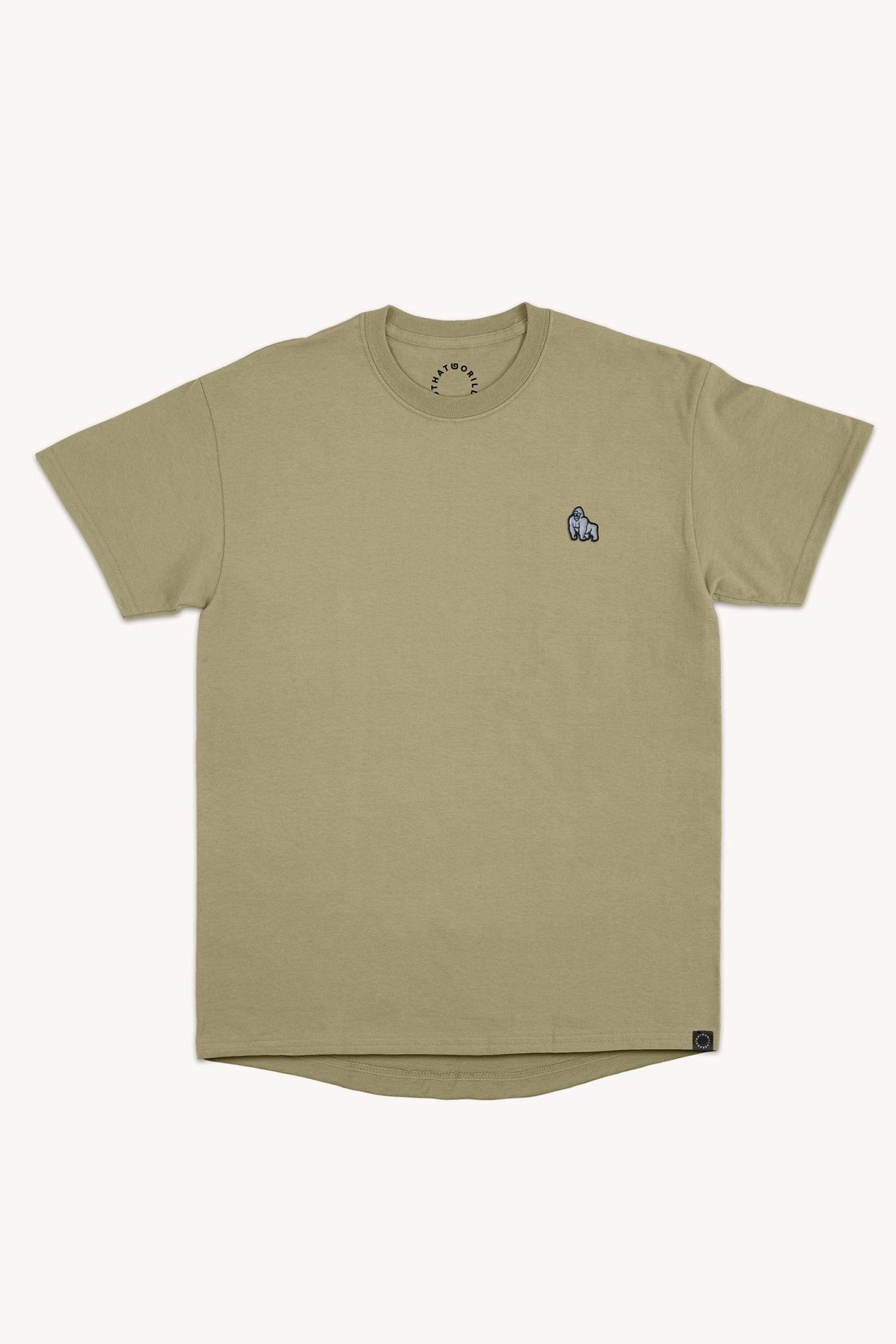 MINI EMBROIDERY T - PALE OLIVE - THAT GORILLA BRAND